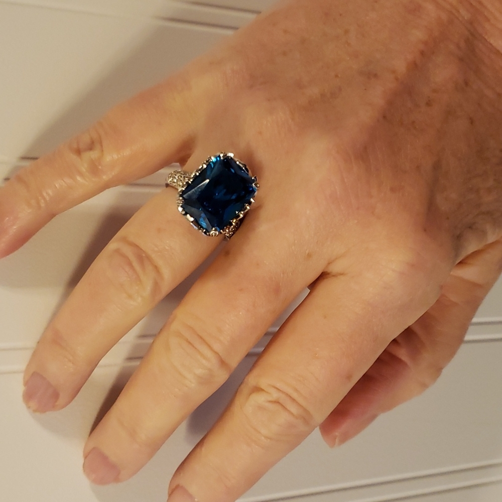 Sterling Silver 19 kt cubit zirconium total. - Picture 9 of 9